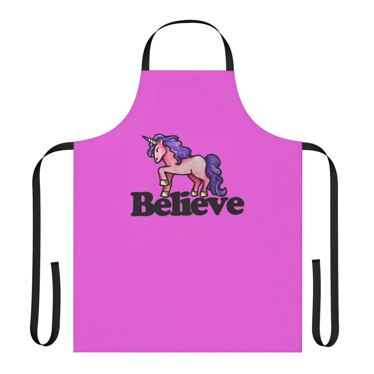 Believe in Unicorns Apron with a magical unicorn design