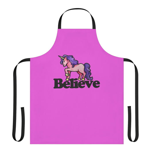 Believe in Unicorns Apron with a magical unicorn design