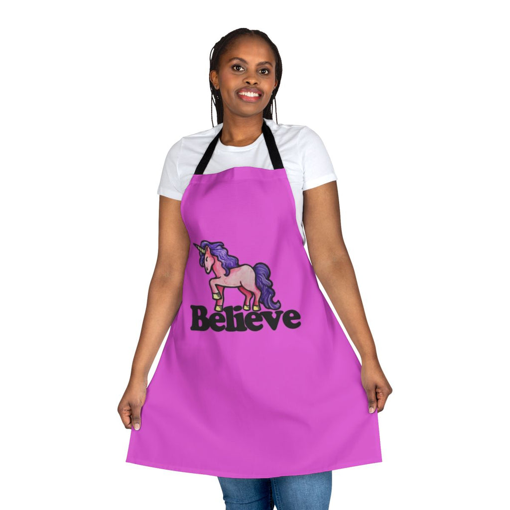 Believe in Unicorns Apron with a magical unicorn design