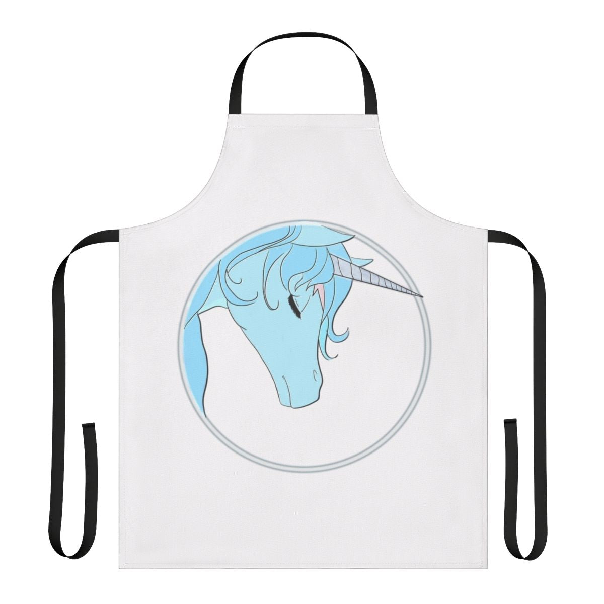 Stunning The Last Unicorn-inspired apron with a magical unicorn design