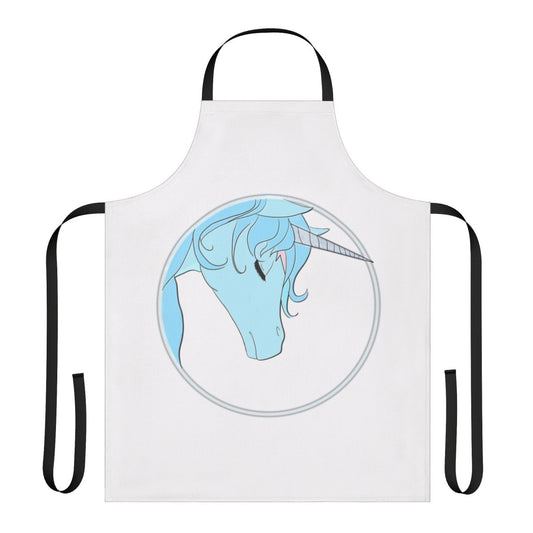 Stunning The Last Unicorn-inspired apron with a magical unicorn design