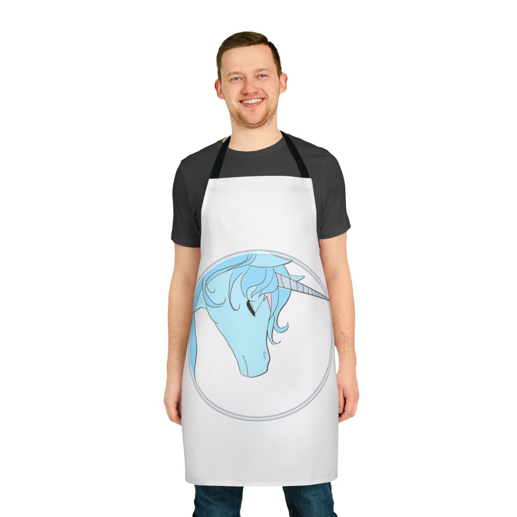 Stunning The Last Unicorn-inspired apron with a magical unicorn design