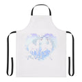 A colorful apron featuring a magical unicorn design, perfect for home cooking and baking.