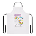 Whimsical unicorn-themed apron with vibrant colors and a fun, quirky design.