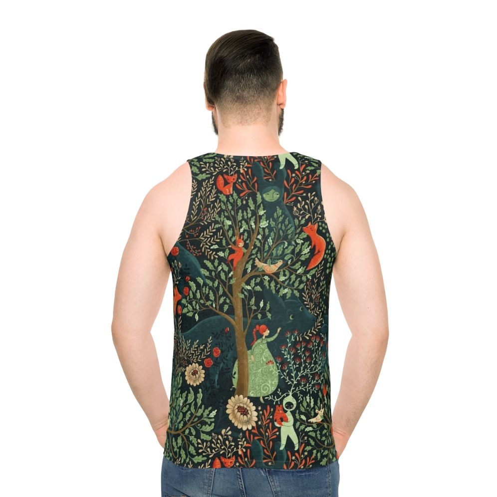 Whimsical Wonderland Enchanted Forest Fairy Tale Floral Tank Top