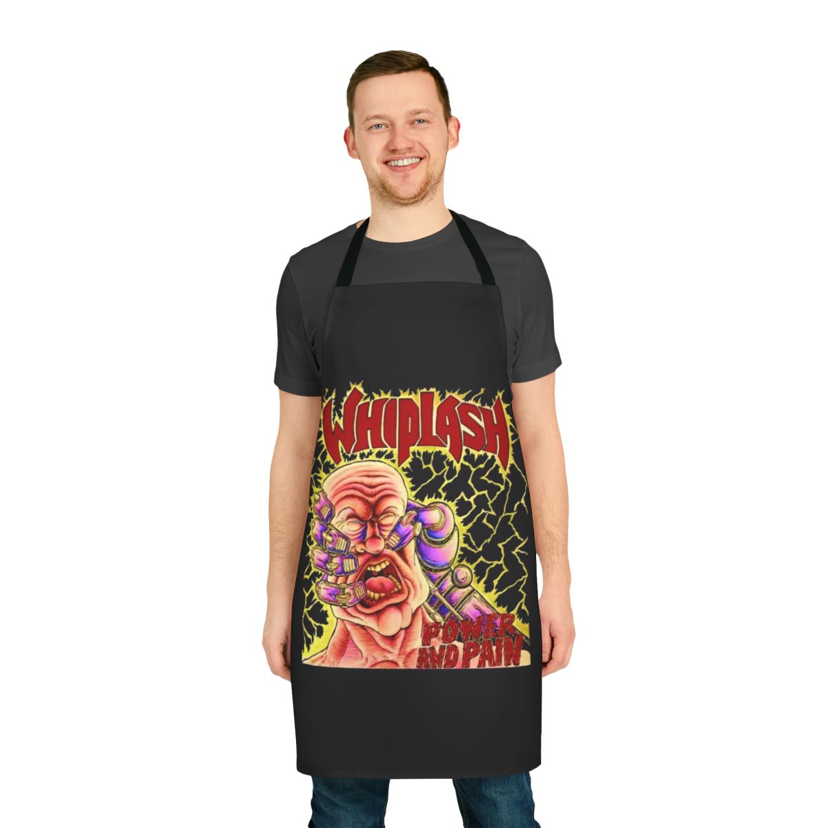 Whiplash-themed apron with a design inspired by the iconic movie about a driven jazz drummer