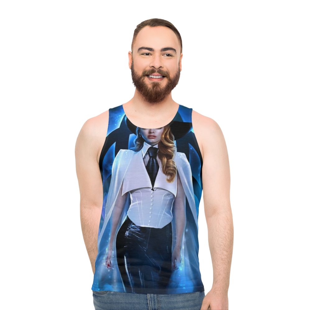White angel unisex tank top for cosplay and fashion