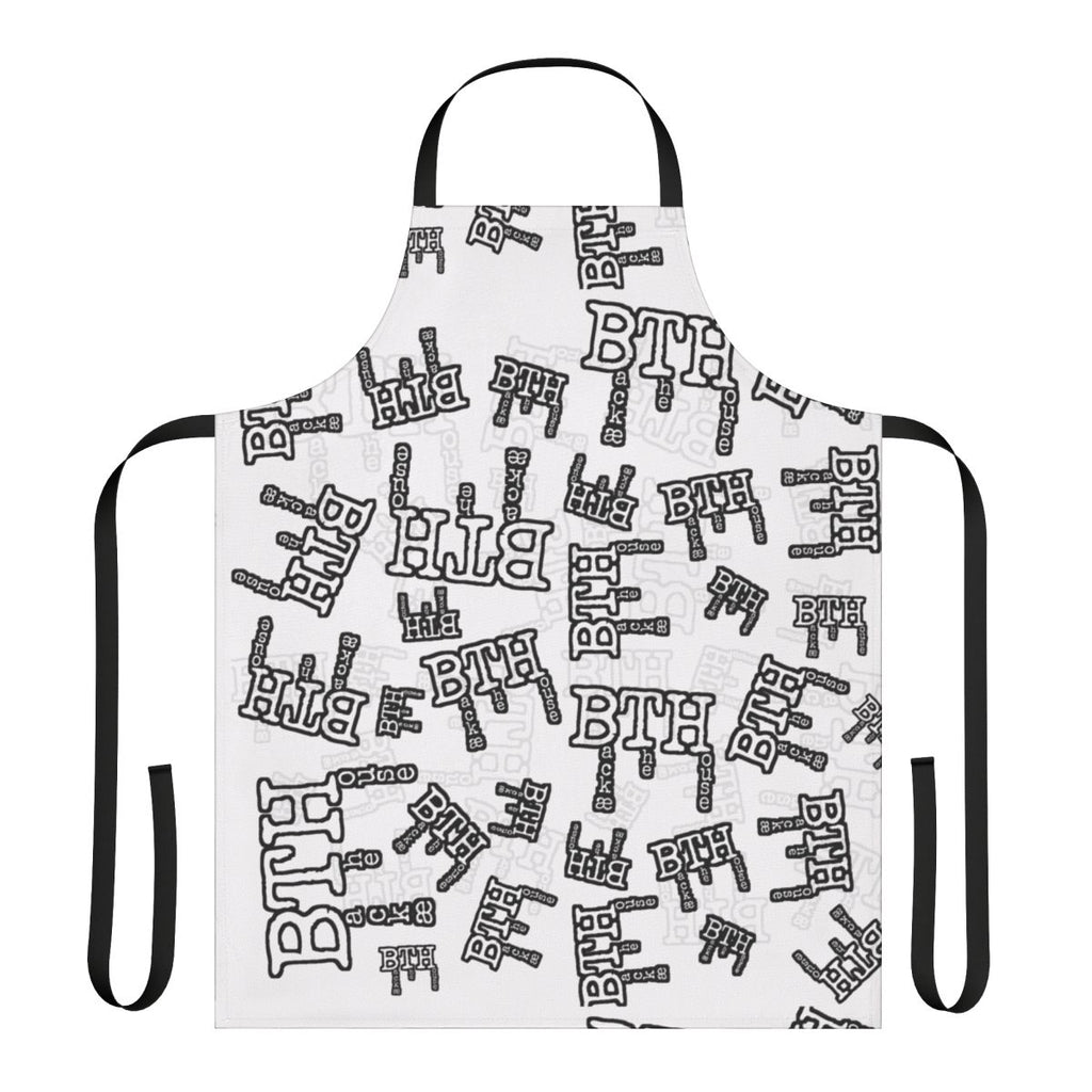 White apron for professional chefs and line cooks working in the kitchen