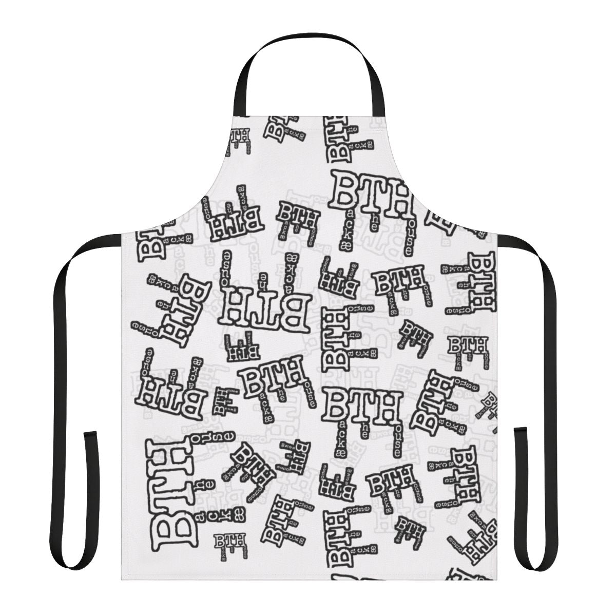 White apron for professional chefs and line cooks working in the kitchen