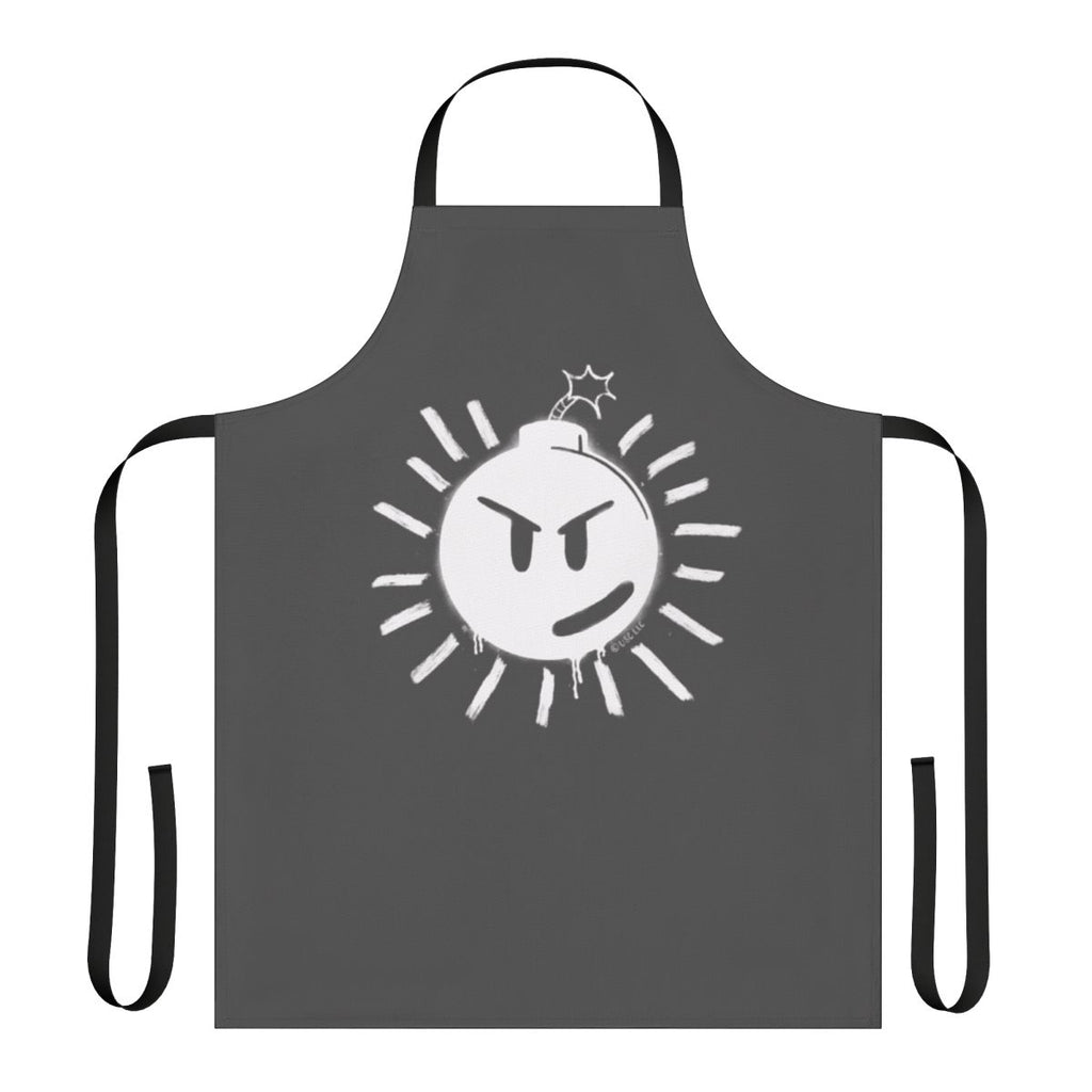 White apron with Sex Bob-omb logo from the movie Scott Pilgrim vs. the World