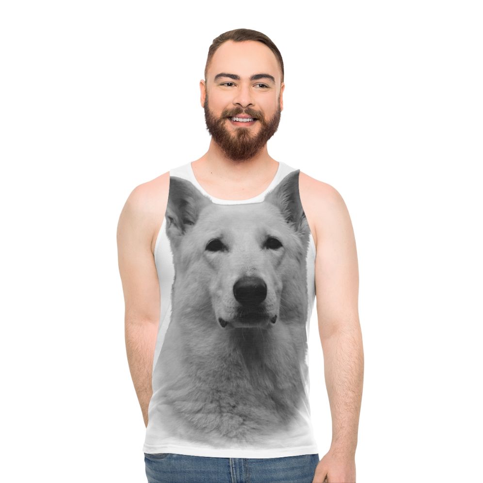 White German Shepherd Unisex Tank Top