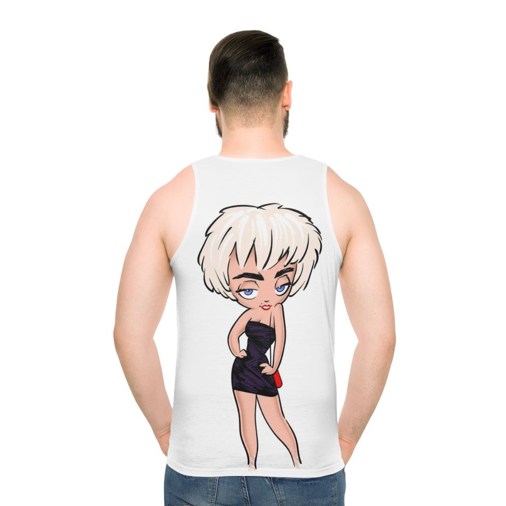 "Who's That Girl? Nikki Finn Unisex Tank Top featuring Madonna's classic pop culture character"