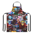 Wiccan-inspired collage apron featuring magical symbols and imagery