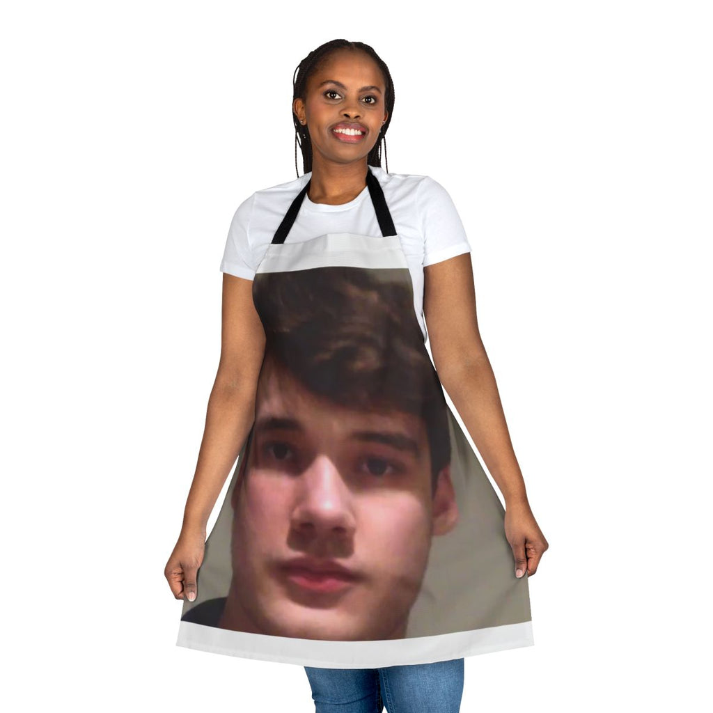 Wilbur Soot-themed cooking apron with adjustable neck strap and waist ties