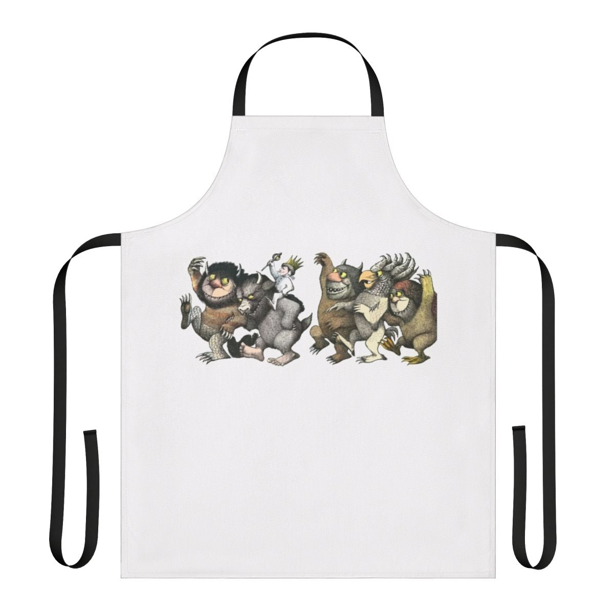 Wild Inspired Romp Graphic Apron featuring a monster character design