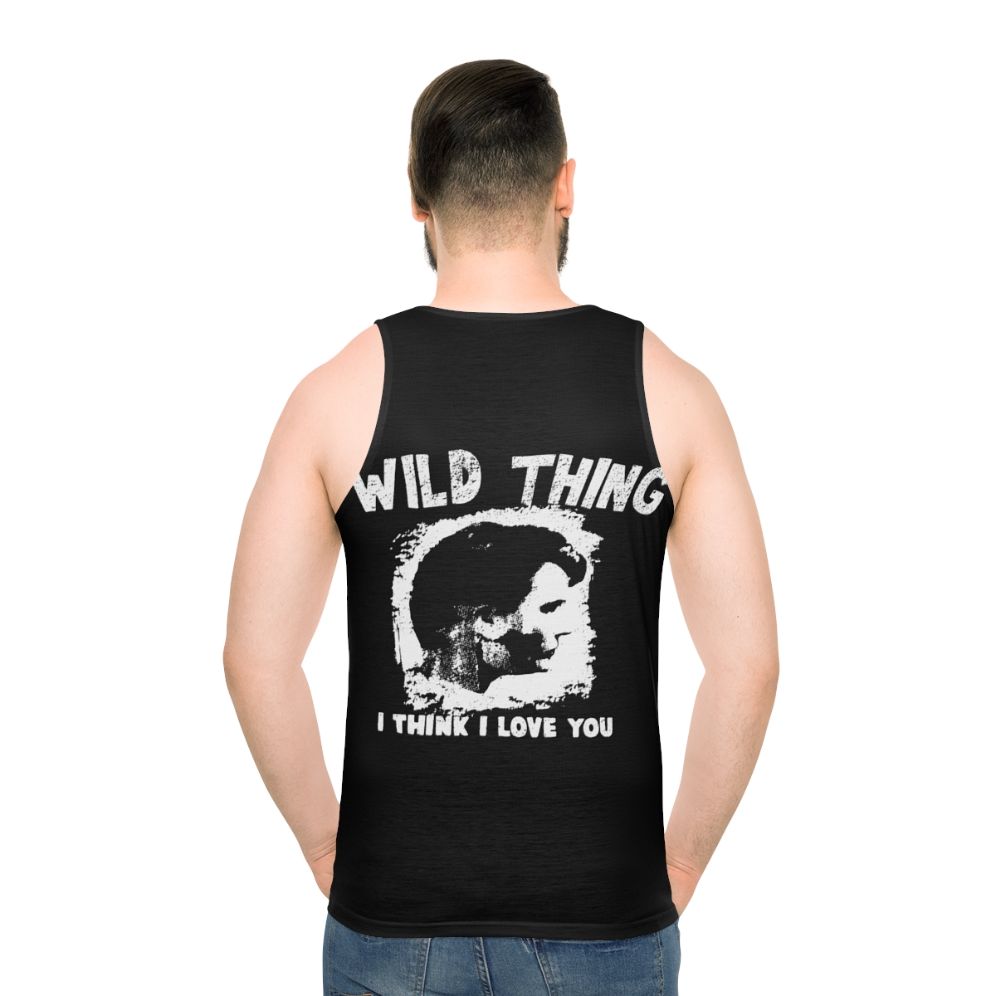 Unisex tank top featuring the iconic 'Wild Thing' character from the 1980s movie Major League
