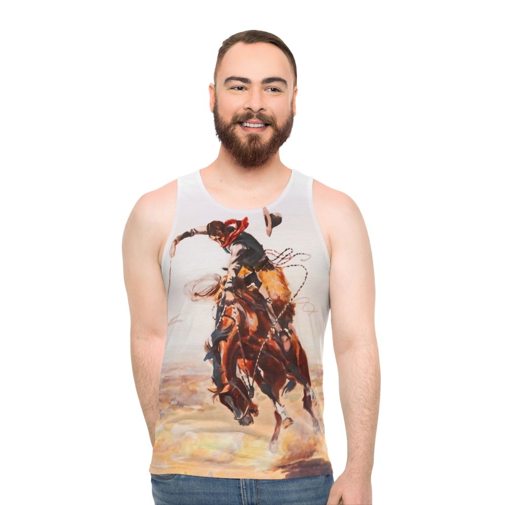 Wild West Series Retro Cowboy Unisex Tank Top