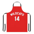 Wildcats-themed apron with High School Musical design