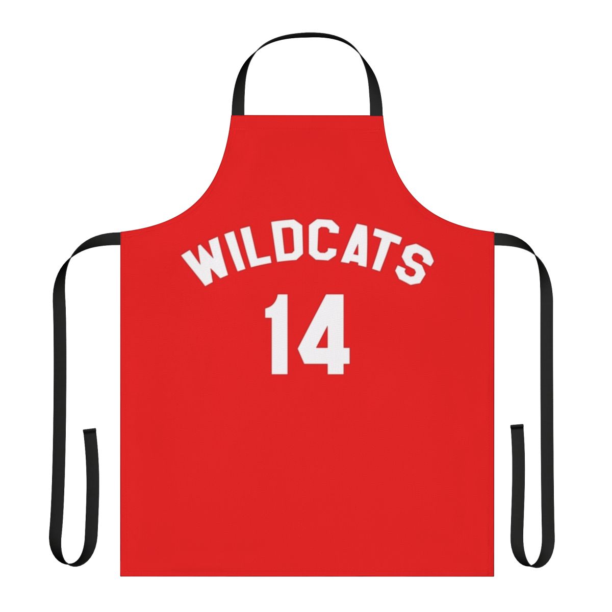 Wildcats-themed apron with High School Musical design