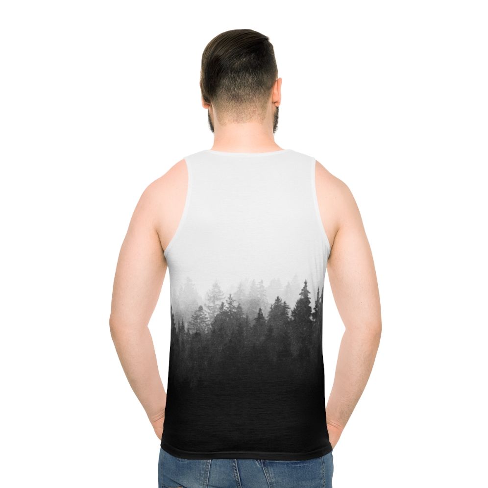 Wilderness Unisex Tank Top featuring a nature landscape design