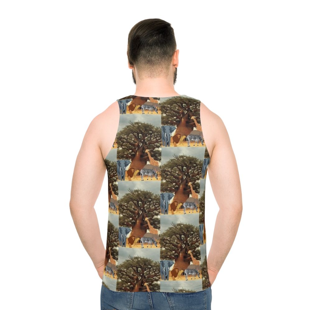 Unisex wildlife boabab tree tank top