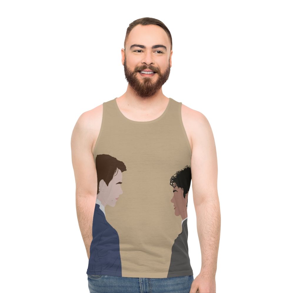 Young Royals Season 3 Unisex Tank Top with Prince Wilhelm and Simon Eriksson Design