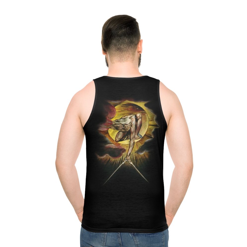 Unisex tank top featuring the mystical artwork "The Ancient of Days" by William Blake