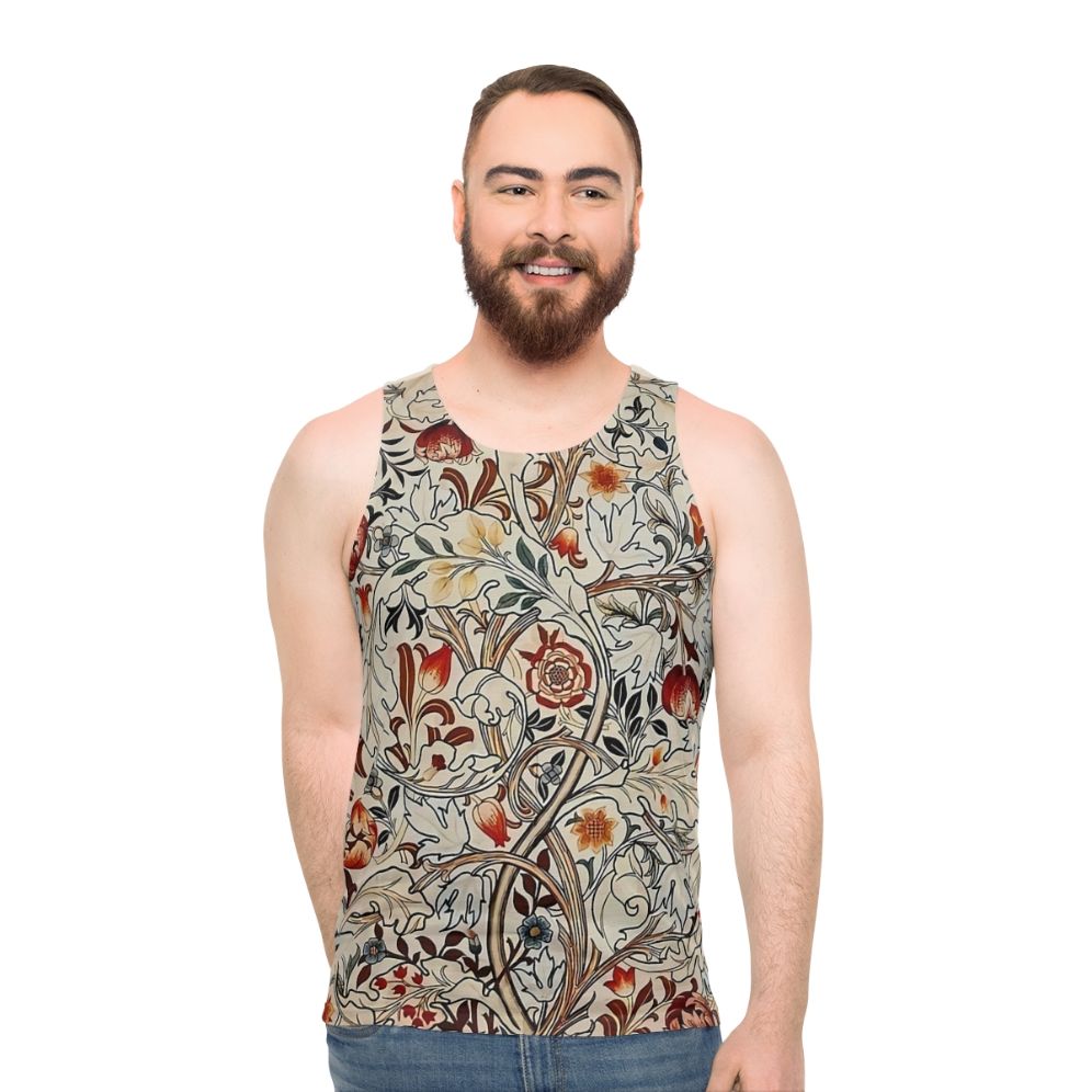 William Morris Floral Unisex Tank Top