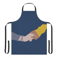 Apron featuring a minimalist line art design with a quote from the Netflix series "Young Royals"
