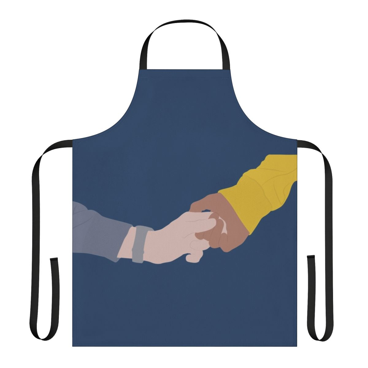 Apron featuring a minimalist line art design with a quote from the Netflix series "Young Royals"