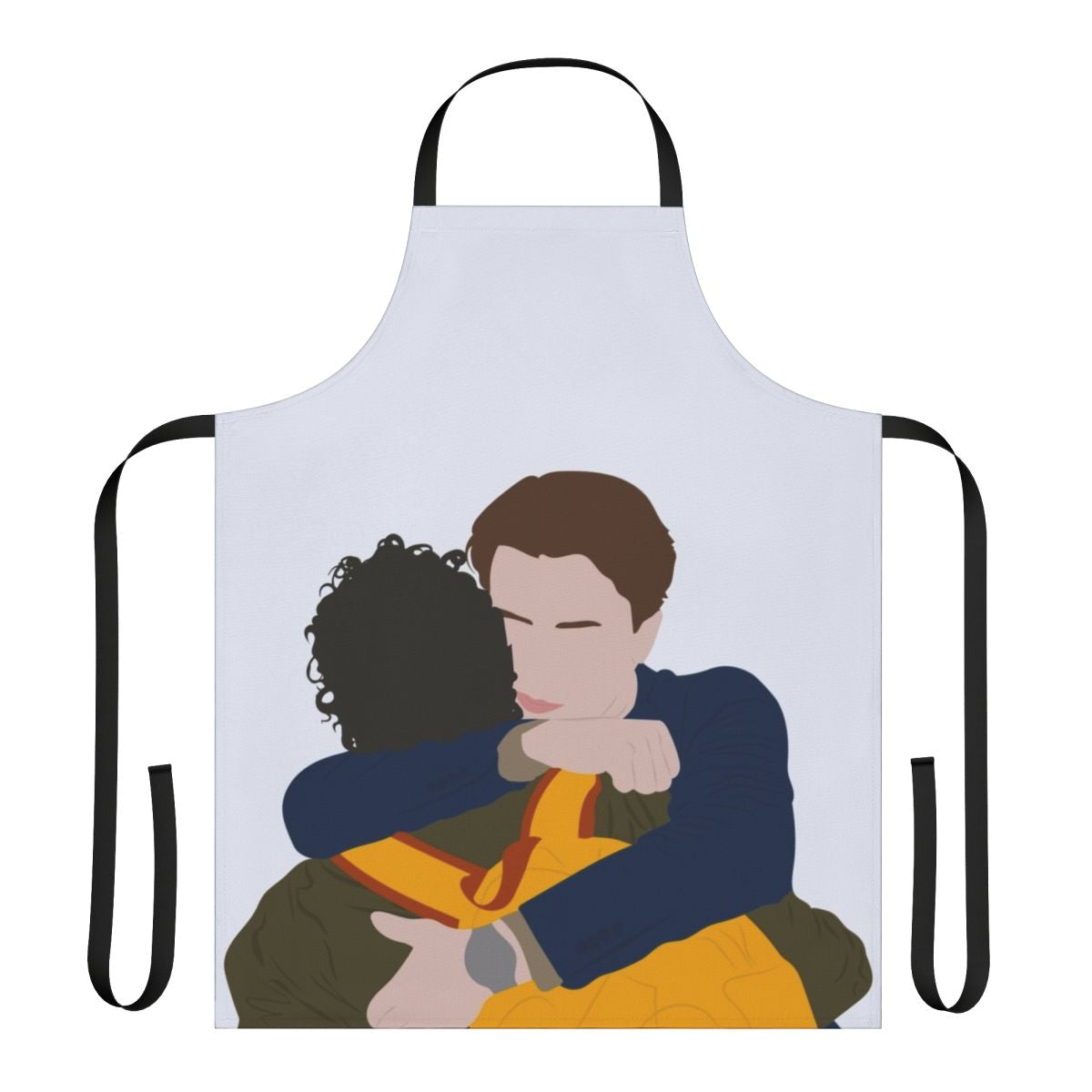 Minimalist line art design featuring the characters Wilhelm and Simon from the Netflix series Young Royals.