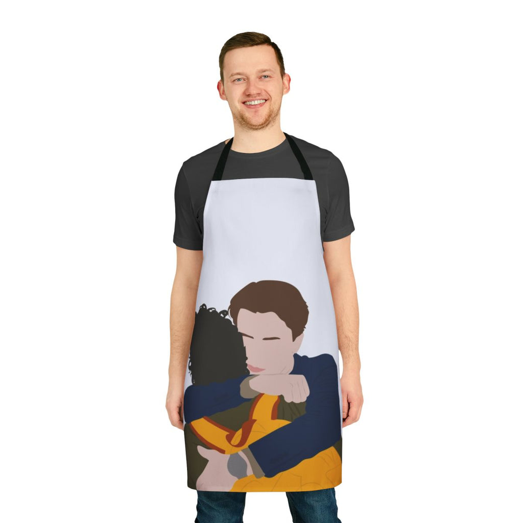 Minimalist line art design featuring the characters Wilhelm and Simon from the Netflix series Young Royals.