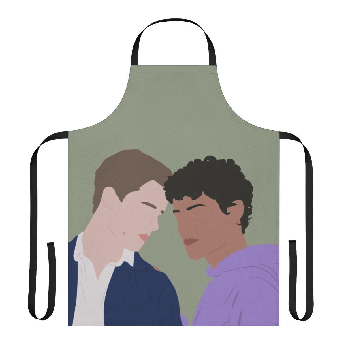 Wilmon Young Royals Season 2 minimalist fan art apron featuring Prince Wilhelm and Simon