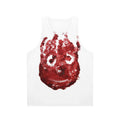 Handpainted Wilson graphic unisex tank top from the movie Cast Away