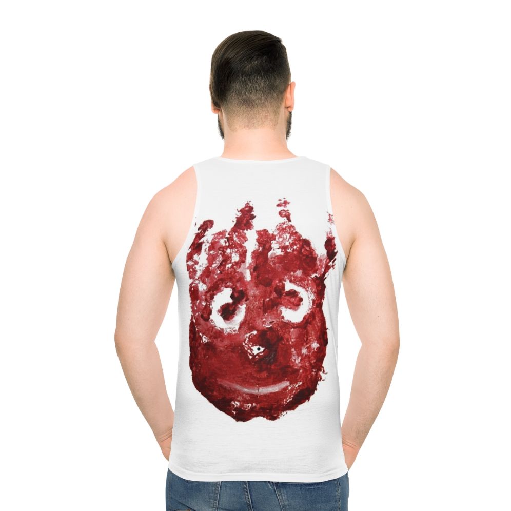 Handpainted Wilson graphic unisex tank top from the movie Cast Away
