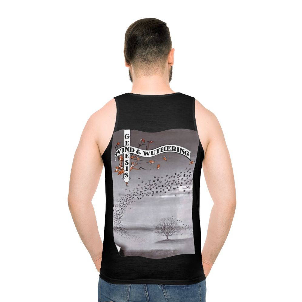 Vintage 'Wind and Wuthering' unisex tank top featuring Genesis album artwork