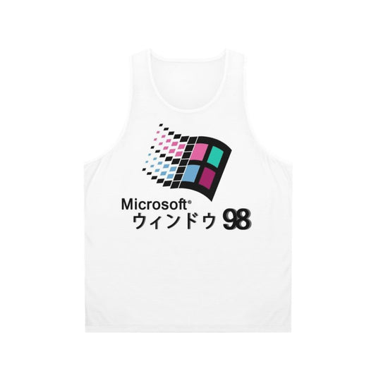 Windows 98 Vaporwave Unisex Tank Top