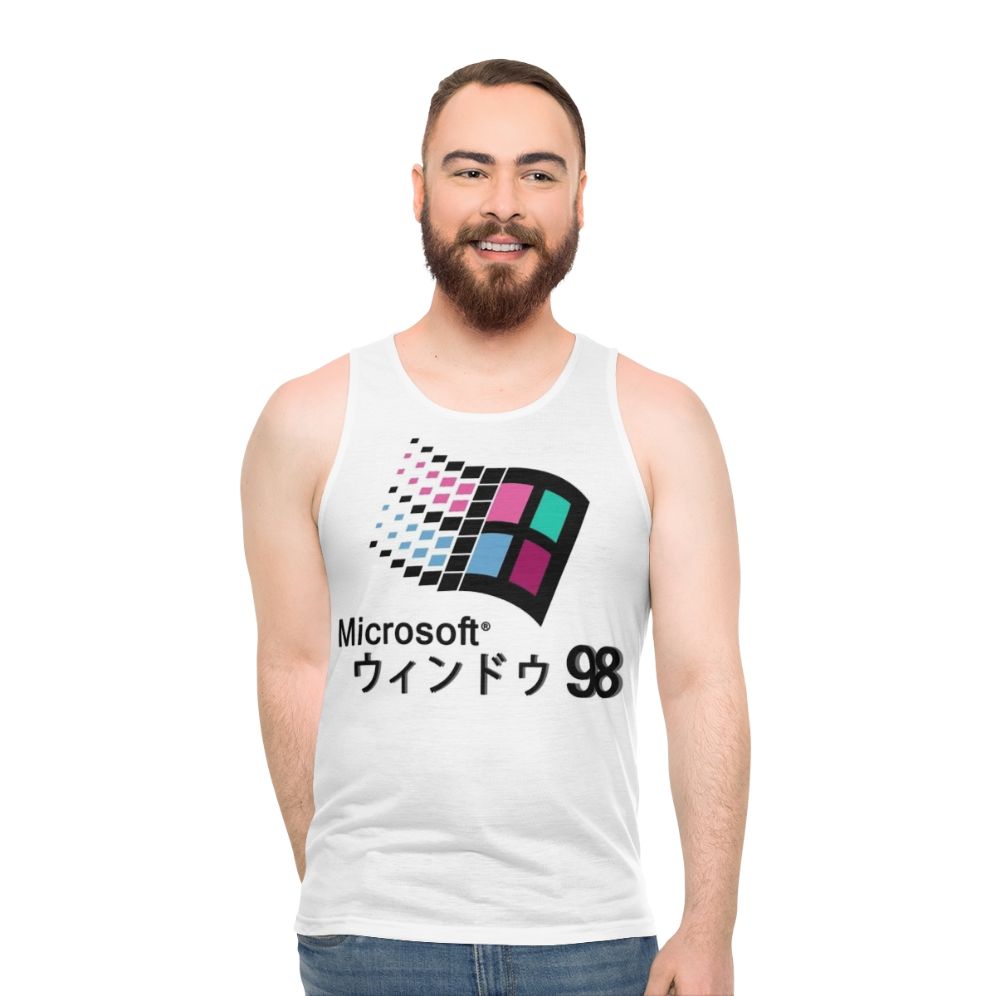 Windows 98 Vaporwave Unisex Tank Top