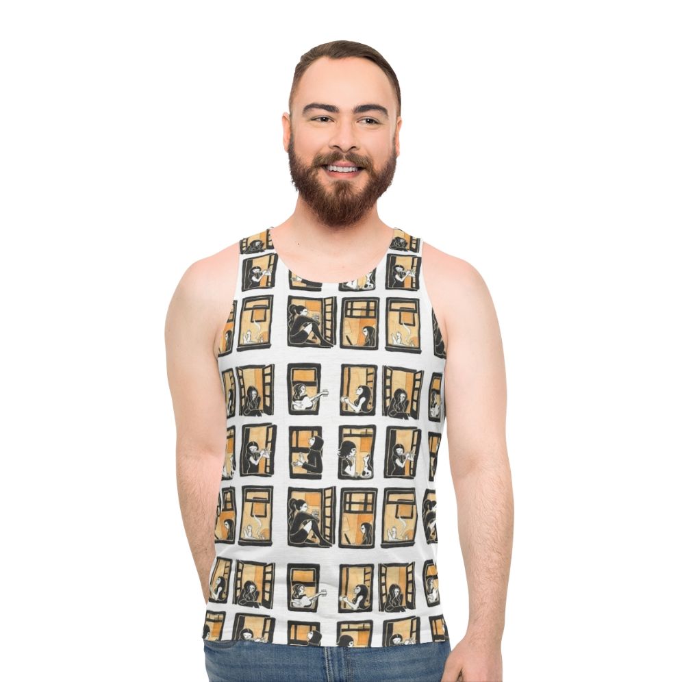 Windows themed unisex tank top