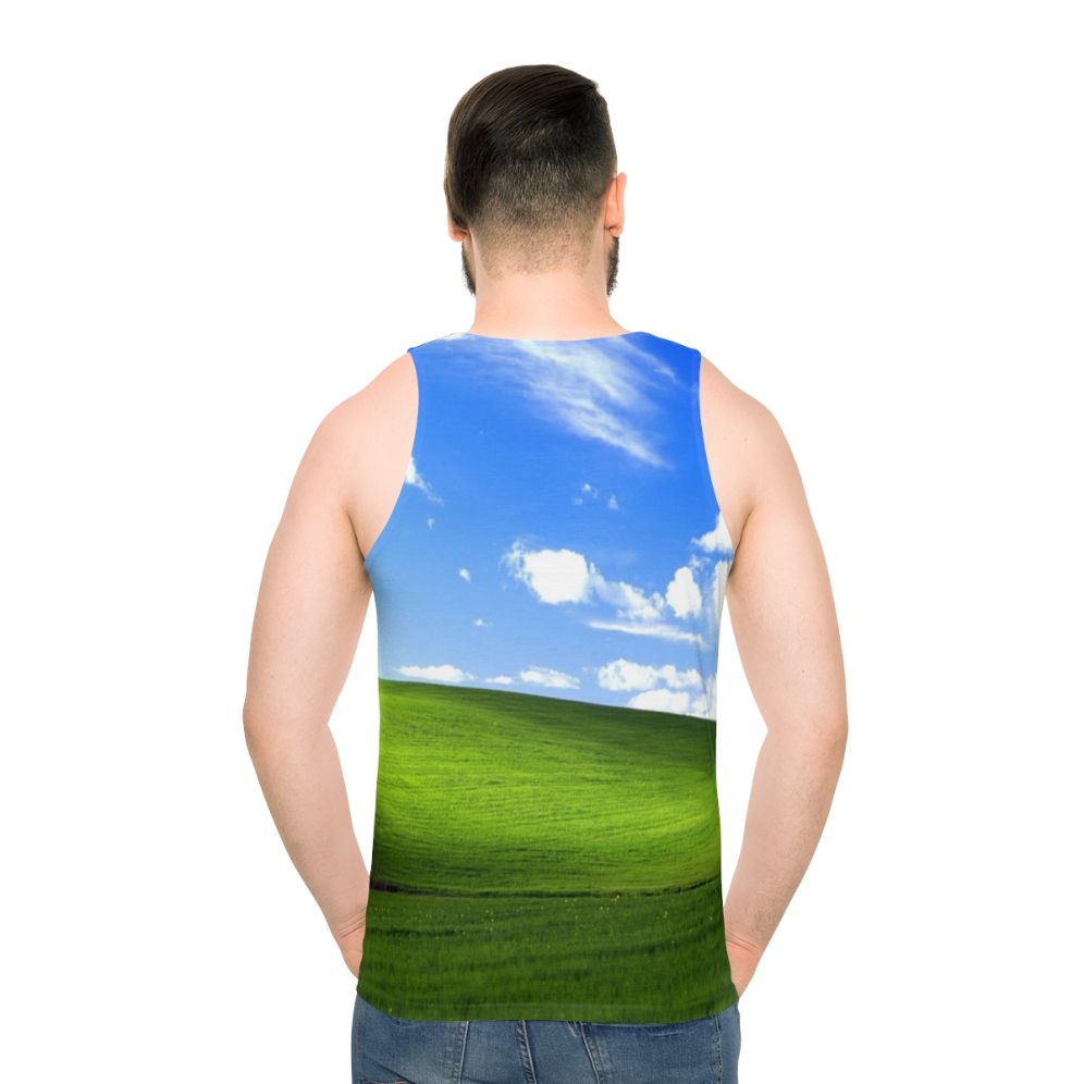 Windows XP Default Desktop Meme Unisex Tank Top