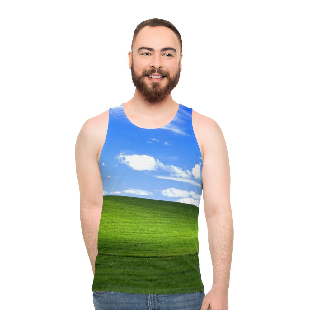 Windows XP Wallpaper Unisex Tank Top