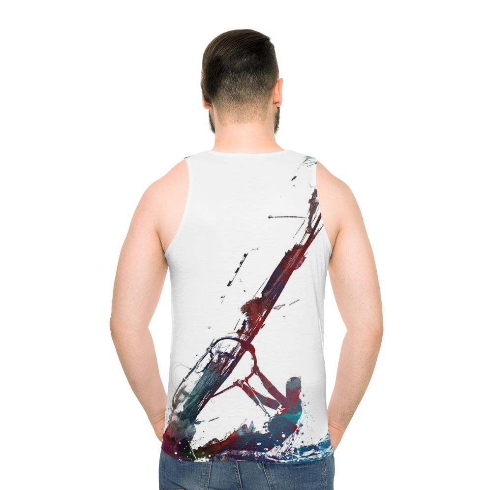 Windsurfing sport art unisex tank top