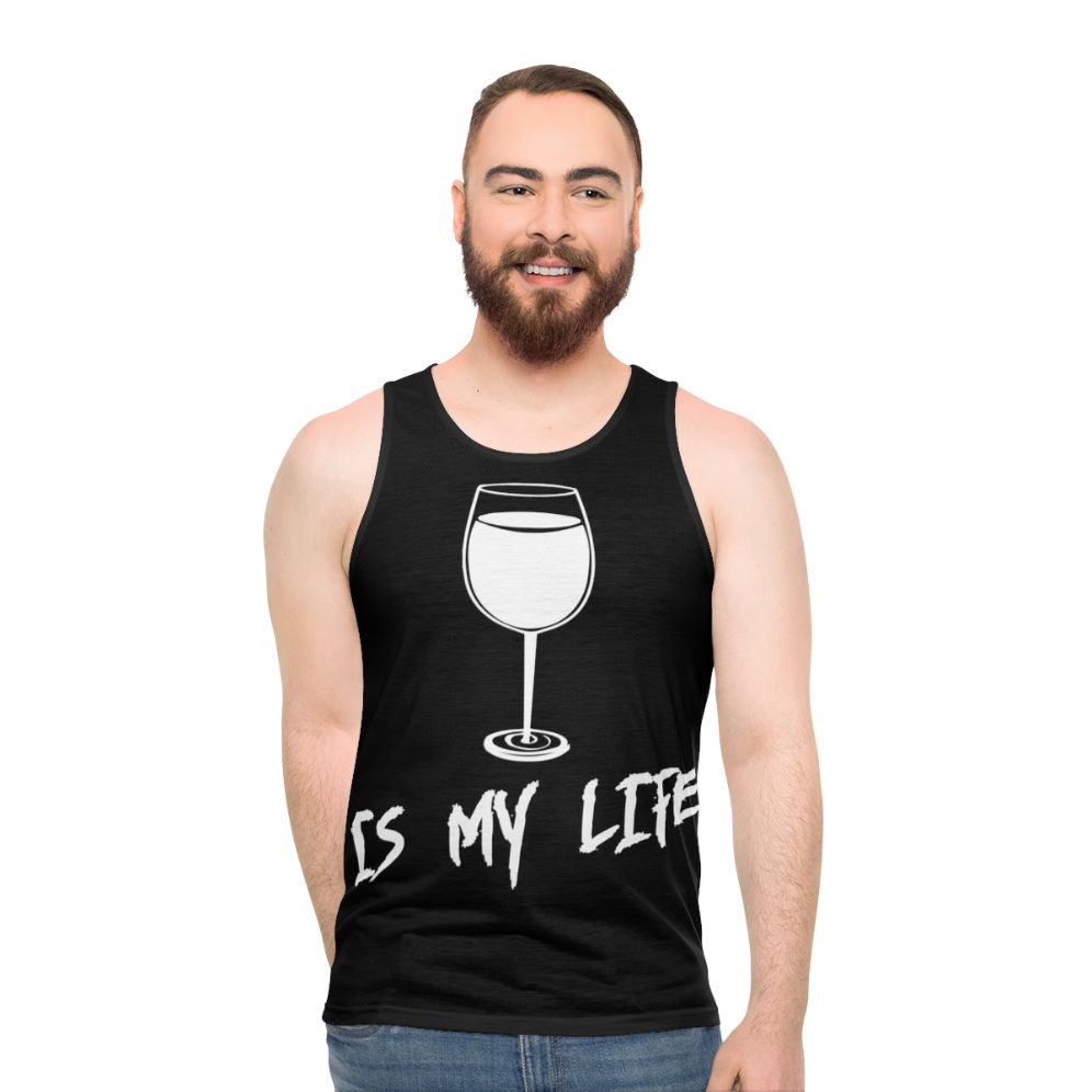 Unisex wine lover tank top