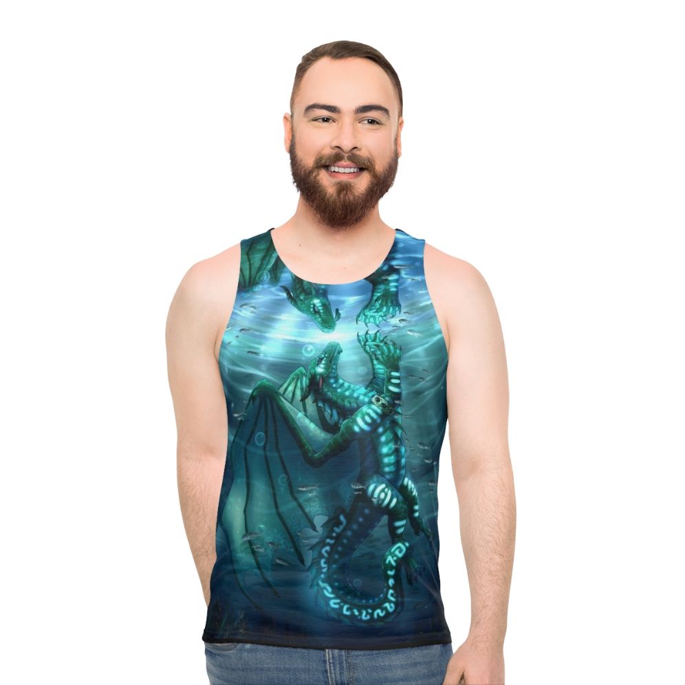Unisex Wings Of Fire Fathom and Turtle Tank Top