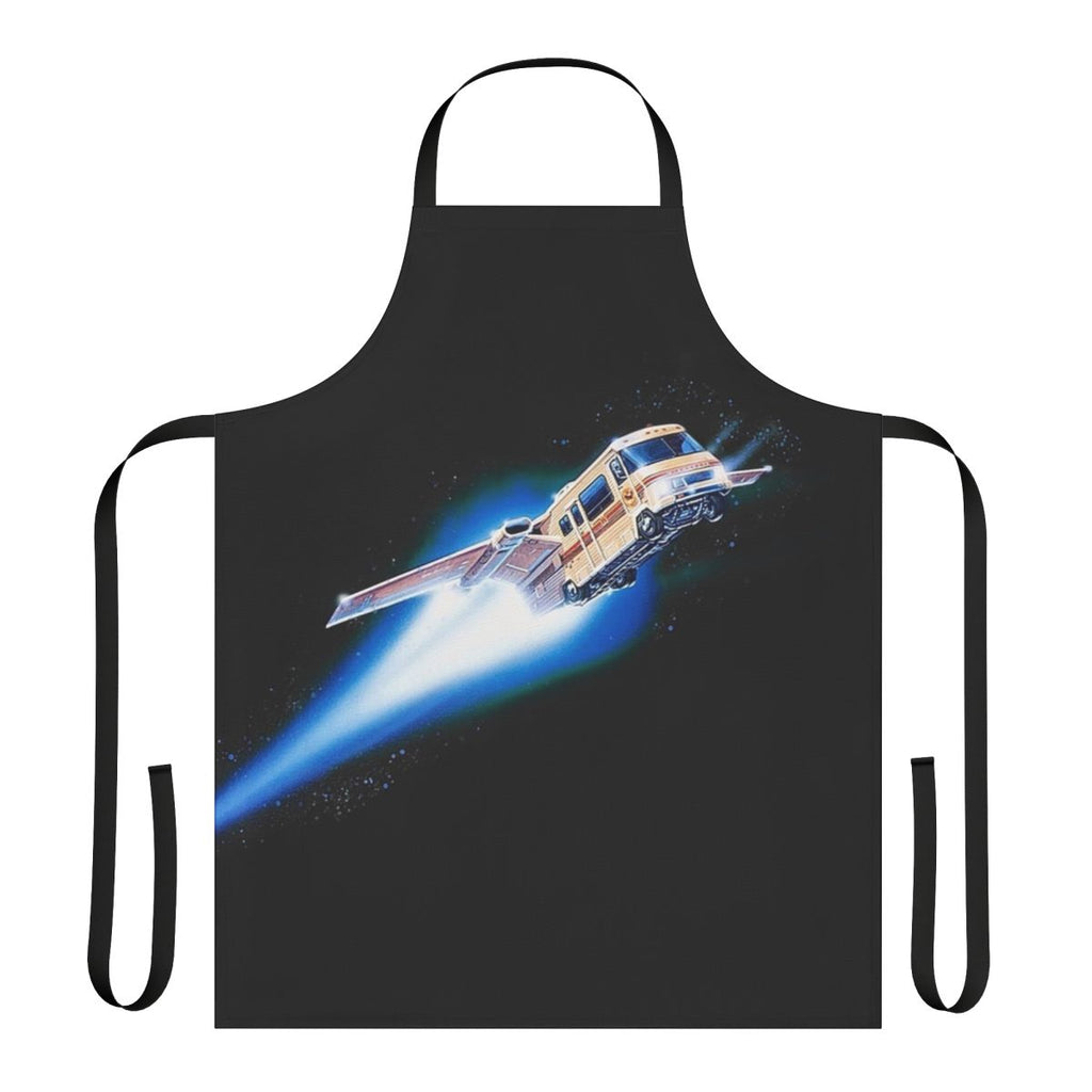 Spaceballs-inspired apron featuring a Winnebago spaceship design
