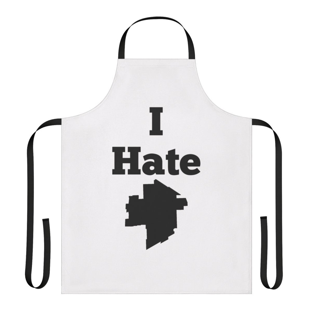 Winnipeg-themed apron with the text "I Hate Winnipeg"