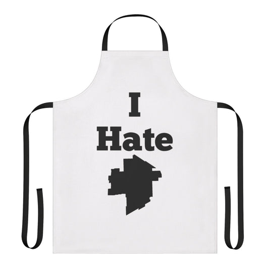 Winnipeg-themed apron with the text "I Hate Winnipeg"