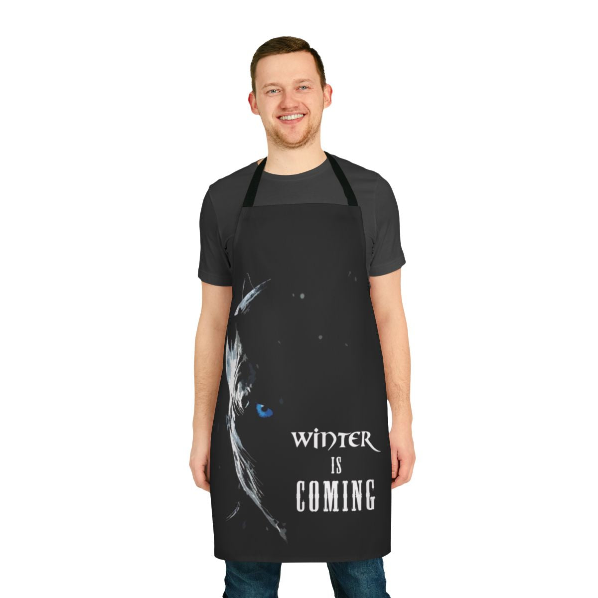 Winter Is Coming Inspired Apron with House Stark and Lannister Symbolism