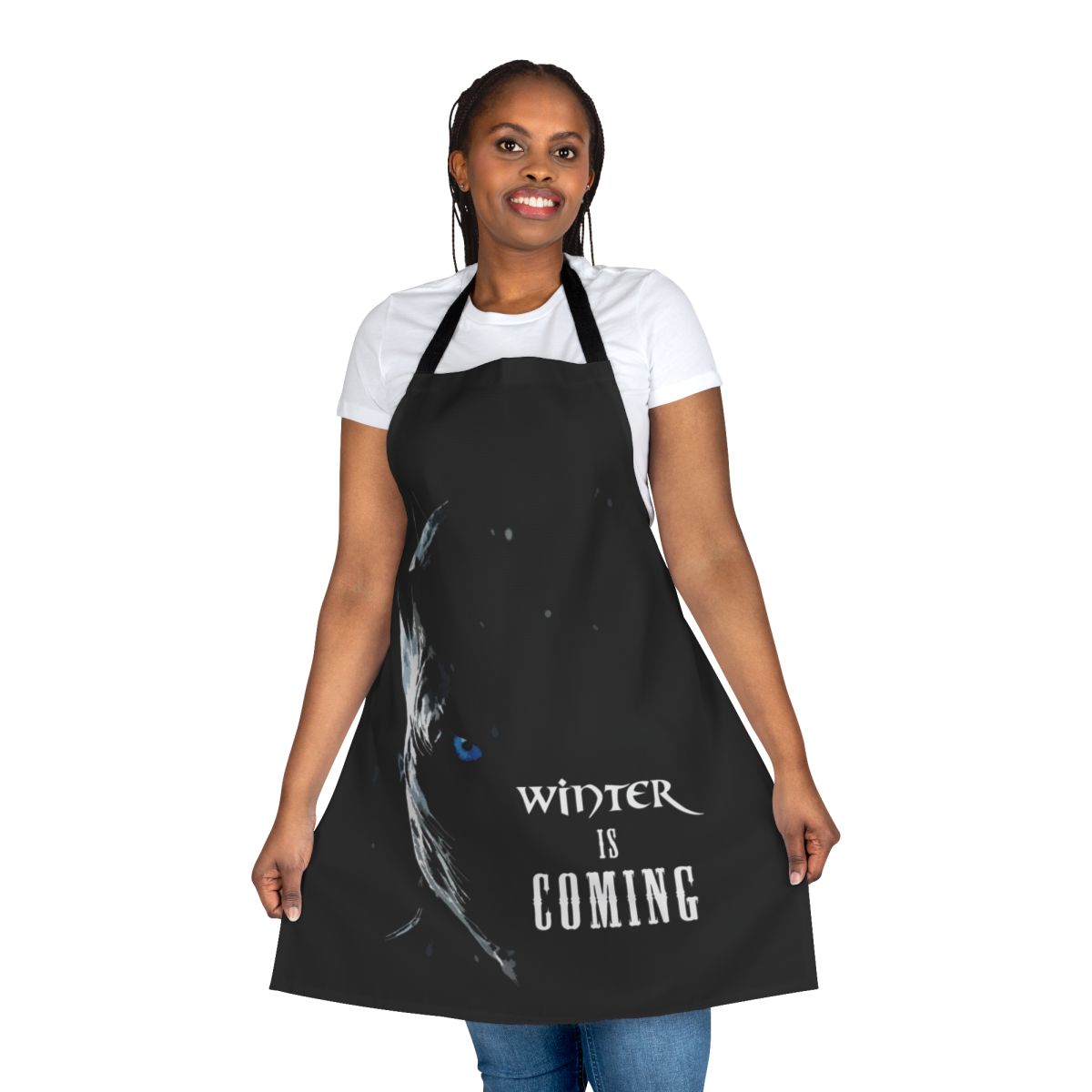 Winter Is Coming Inspired Apron with House Stark and Lannister Symbolism