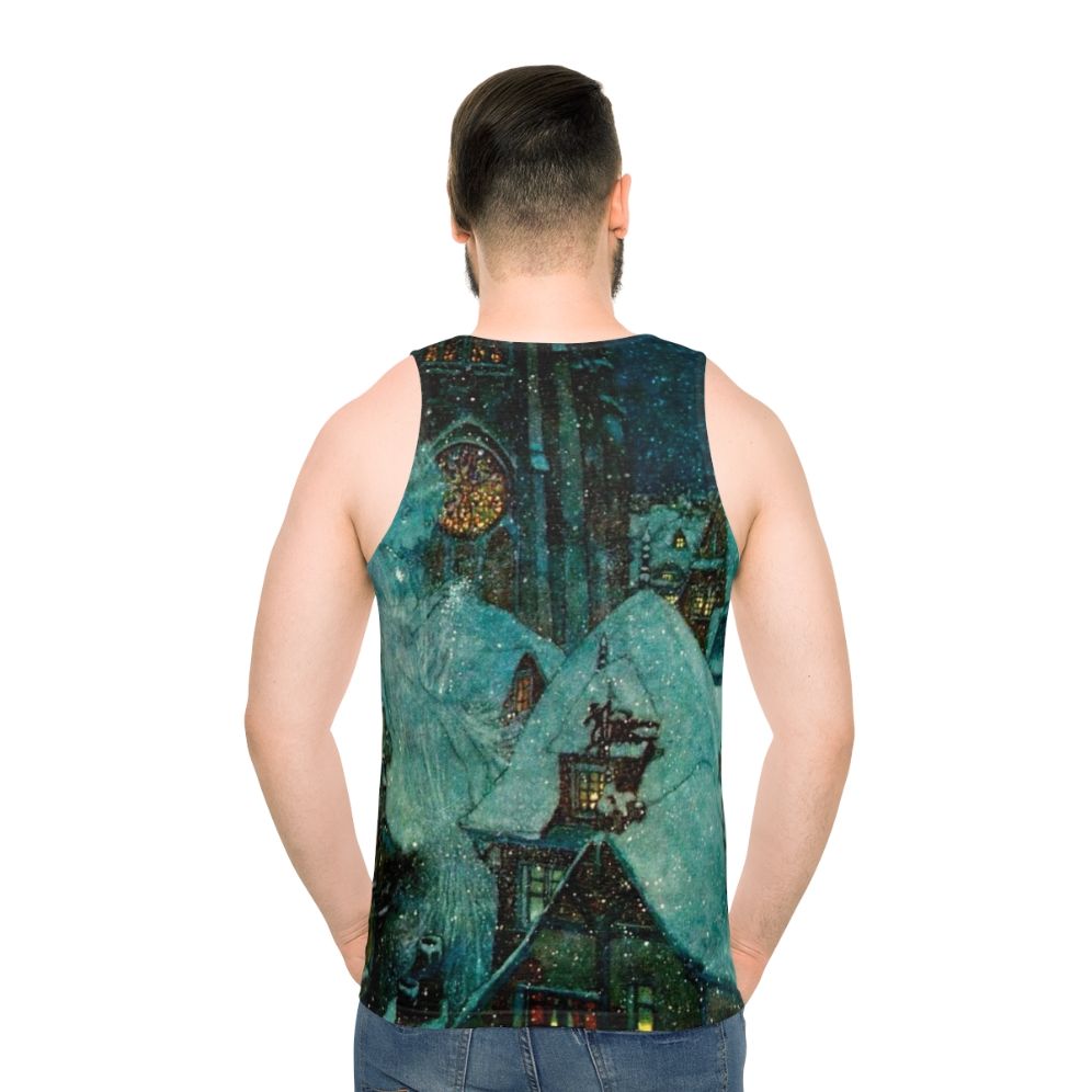 Elegant Winter Night Tank Top featuring Snow Queen Artwork by Edmund Dulac